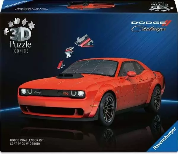 3D-puzzel Ravensburger Iconics: Dodge Challenger R/T Scat Pack Widebody – 108 stukjes