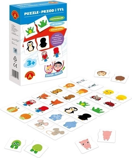 Voor- en achterkant raadsels, plezier en leren