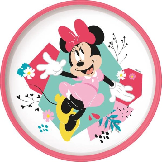 Plastic bord met antislipbodem MINNIE 19,5 cm