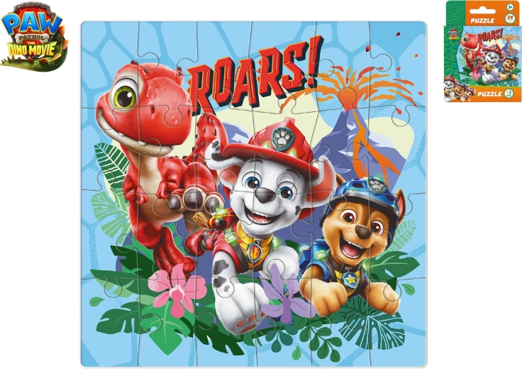 Puzzel Paw Patrol: The Dino Movie, 24 stukjes