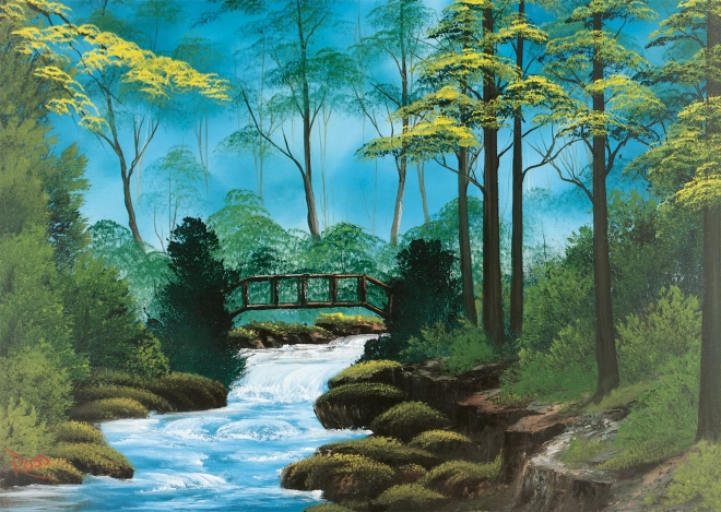 Puzzel Bob Ross: Eenzame brug 1000 stukjes