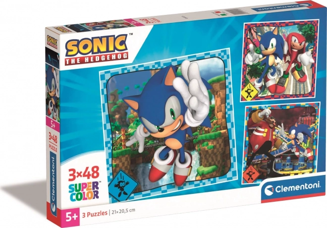 Puzzel 3×48 stukjes CLEMENTONI SONIC