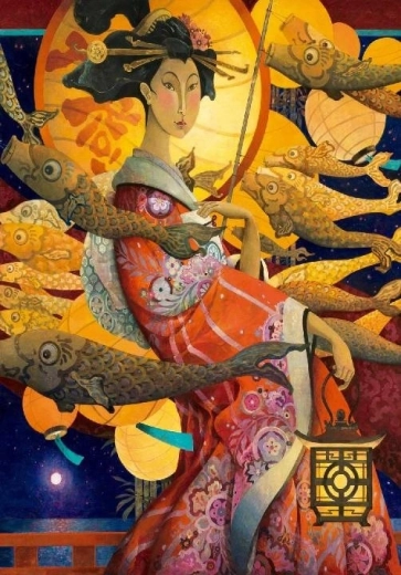 Puzzel CLEMENTONI Dans van Koinobori 1500 stukjes