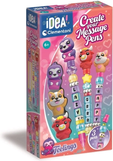 Mini-penfabriek met berichtjes Emoties – creatieve set