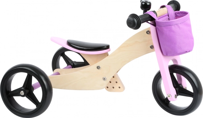 Houten loopfiets 2-in-1 roze small foot