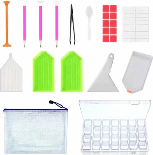 Ag979 accessoire diamant borduurset