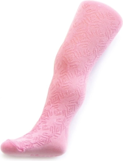 Kinder jacquard panty NEW BABY roze 128 (7–8 jaar)