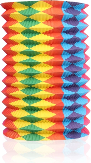 Papieren lampion 16 cm met clip voor kaars MY PARTY