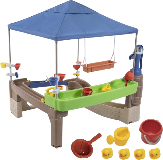 water-speelcentrum met pomp en luifel pump & splash shady oasis