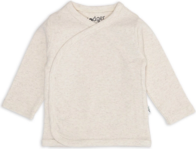 Lodger wikkelshirt melange birch maat 62