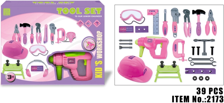 Kinderklusset met helm (39 delen)