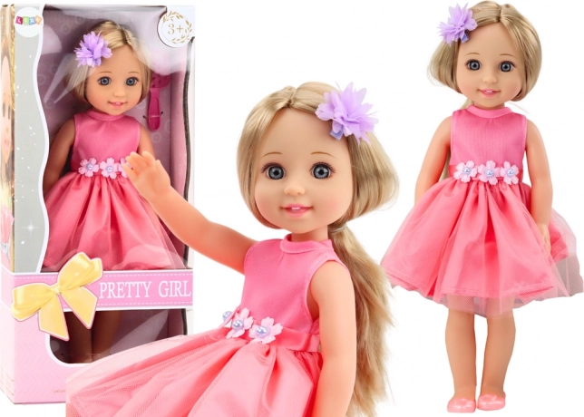 Pop Lang Haar Roze Jurk