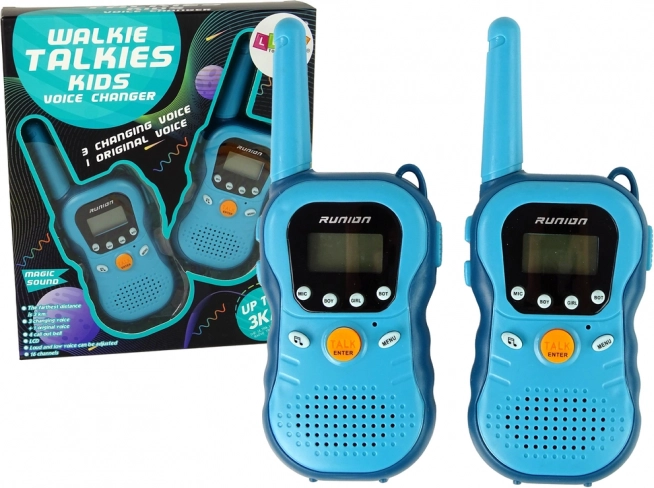 Walkietalkies voor kinderen – blauwe set van 2 stuks