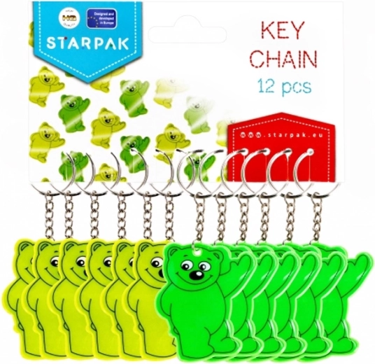 Reflecterende sleutelhanger beer - 1 stuk