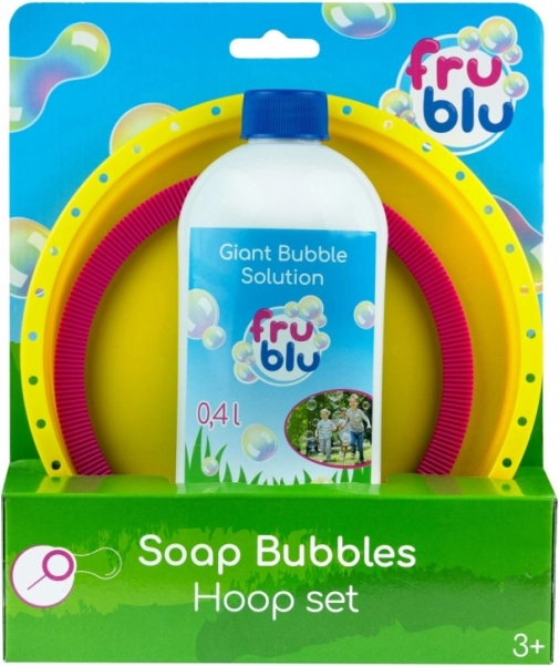 FRU BLU set ring voor zeepbellen + oplossing 0,4 l