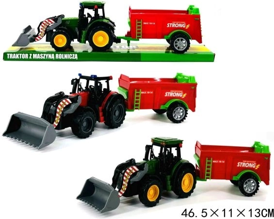 Tractor met landbouwmachine
