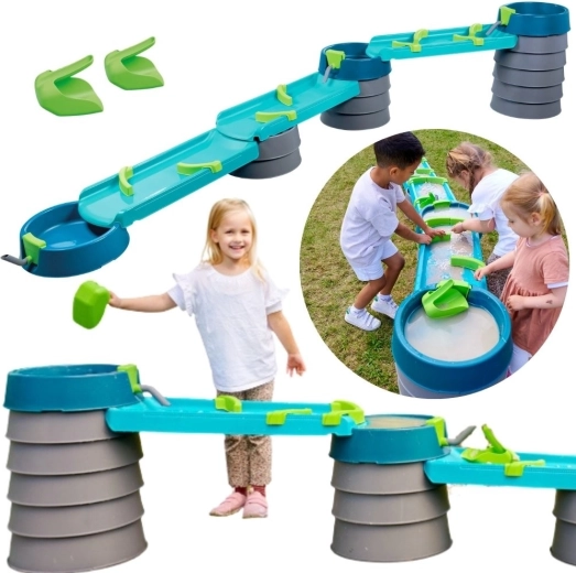 AquaPlay Mudway Flow – waterbaan voor kinderen, 35 delen