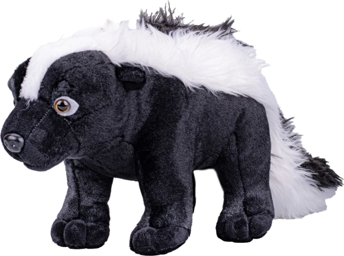 Pluchen gestreepte stinkdier 50 cm