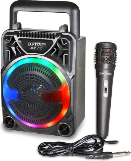 Bontempi draadloze speaker met microfoon en RGB-verlichting
