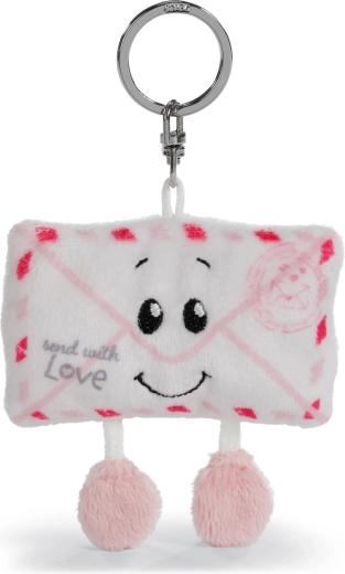 Nici pluche sleutelhanger Brief Love 8 cm