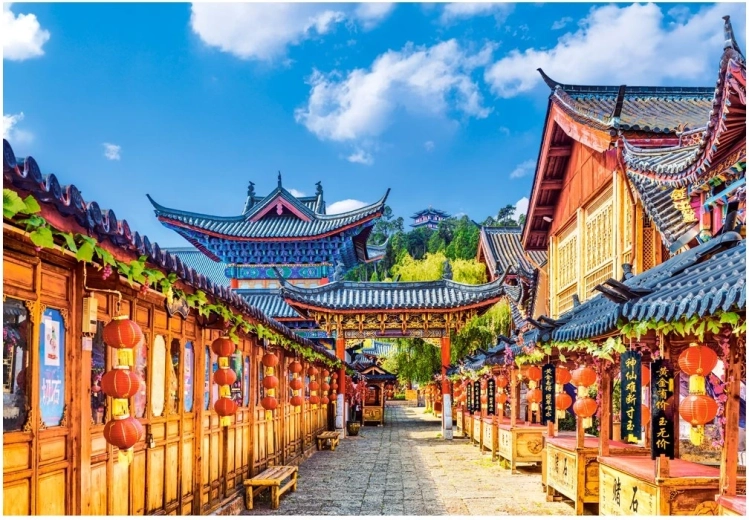 Puzzel Lijiang, China 1000 stukjes