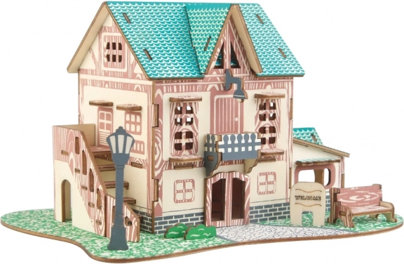 Houten 3D-puzzel herberg WOODCRAFT