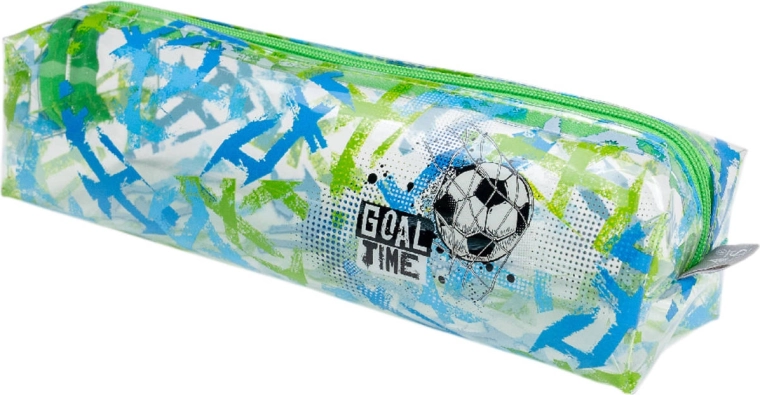 Argus Goal Time transparant etui voor pennen en kleine spullen voetbal - 1 stuk