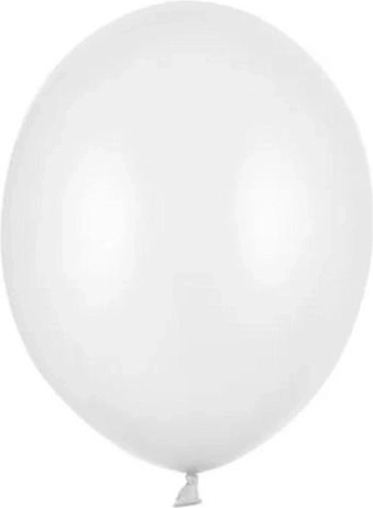 Ballonnen Strong metallic pure white 30 cm – 50 stuks