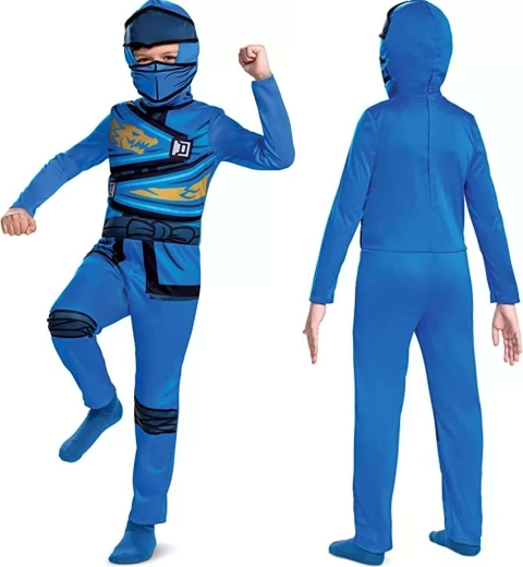 Kinderkostuum LEGO NINJAGO Jay 127–136 cm (7–8 jaar)