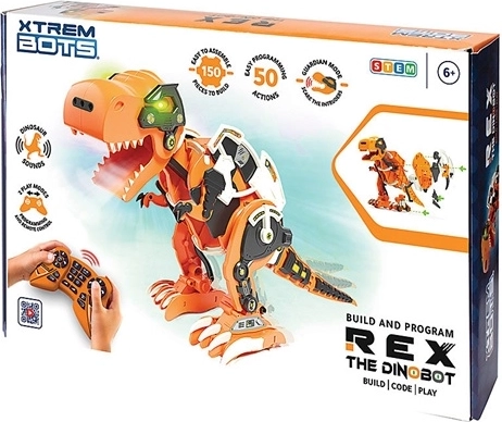 Xtrem Bots robotdinosaurus Rex met afstandsbediening (STEM-bouwset)