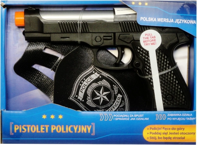 Politiepistool met Poolse stemmodule en holster