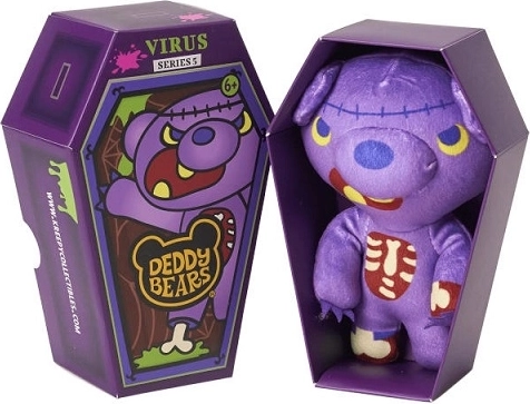 Deddy Bears Virus pluchen teddybeer in een kist