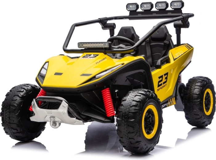 Kinder elektrische buggy Turbo 23 geel