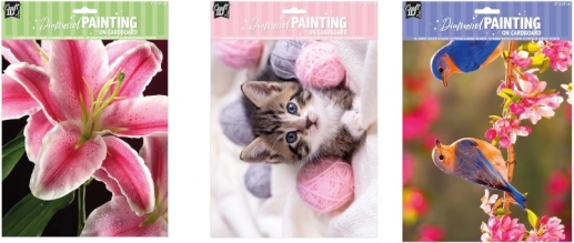 diamant schilderen op karton vogels 29 × 21 cm