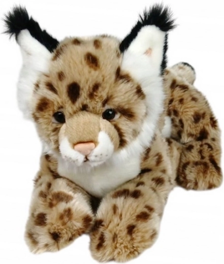 Pluchen liggende lynx 30 cm - 1 stuk