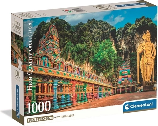 Clementoni puzzel 1000 stukjes compact – geschilderde Batu Caves