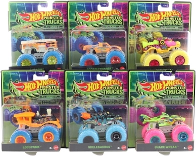 Hot Wheels Monster Trucks glow-in-the-dark