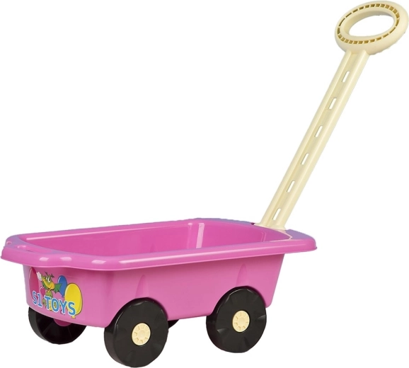BAYO kunststof kindertrekwagen 45 cm – roze