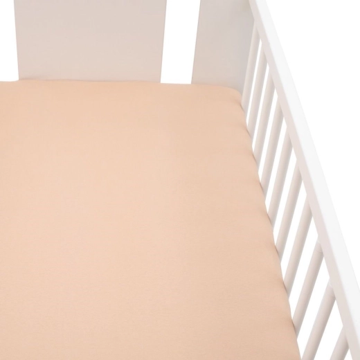 jersey hoeslaken voor babybedje New Baby 120 × 60 beige