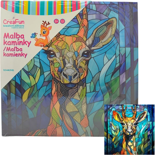 Diamantschilderen – hert 30 × 30 cm