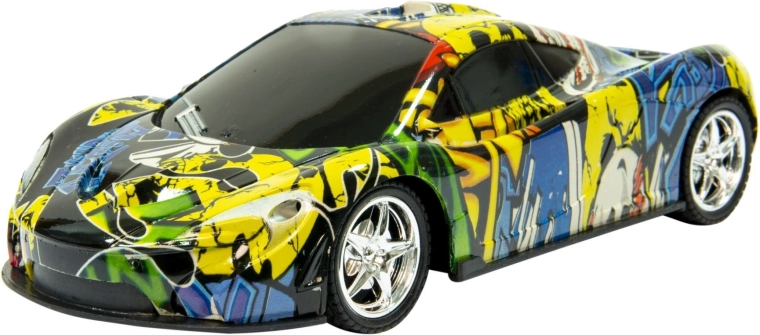 Sportieve RC-auto met graffiti-design - 1 stuk
