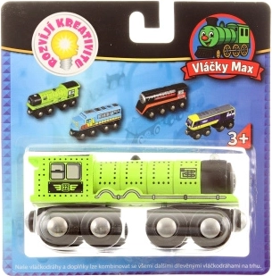 Maxim stoomlocomotief – groen