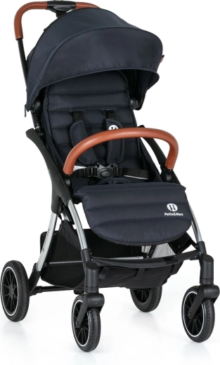 Sportwagen PETITE&MARS Cross Anthracite Blue – licht, zelfvouwend en compact