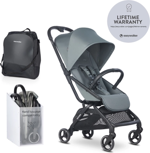 Easywalker sportieve kinderwagen Rockey S bright taupe