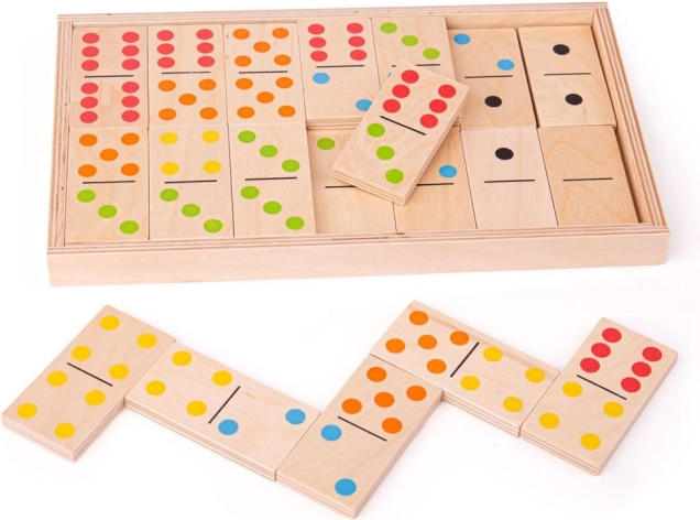 Grote houten domino Bigjigs Toys