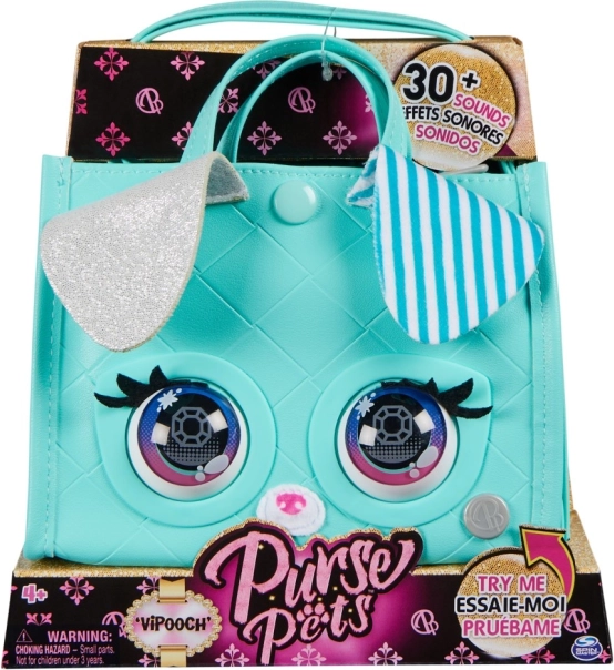 Purse Pets interactieve handtas VIPooch mint