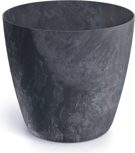 Bloempot met betoneffect, diameter 29,5 cm, antraciet
