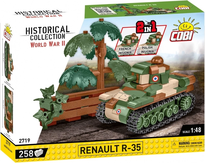 Bouwset tank RENAULT R-35 1:48 (258 onderdelen) – COBI Historical Collection