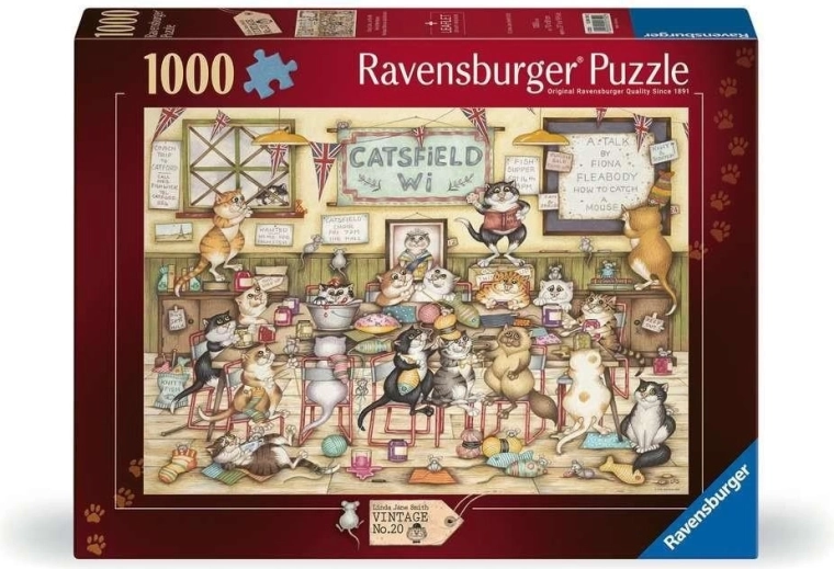 Ravensburger puzzel vintage nr. 2: Kattendrukte 1000 stukjes