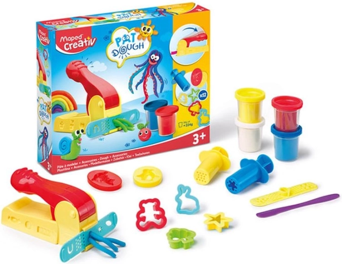 Maped Creativ boetseerklei 4 × 56 g met accessoireset